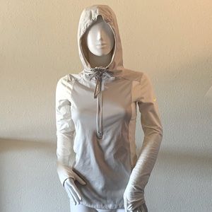 Nike Pro split sleeve hooded running jacket